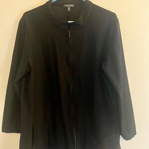 Eileen Fisher XL long zip jacket